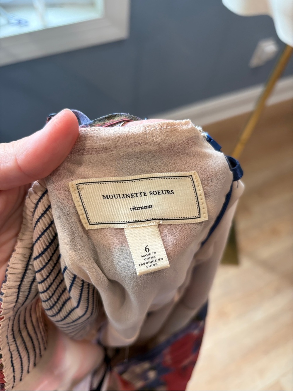 Anthropologie Moulinette Soeurs Reflecting Pool 100% Silk Floral Dress 6 - Picture 9 of 10